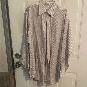 Roundtree & Yorke Men's Striped Button-Down Shirt